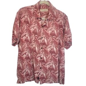 Men's Tropical Print Shirt - Red
